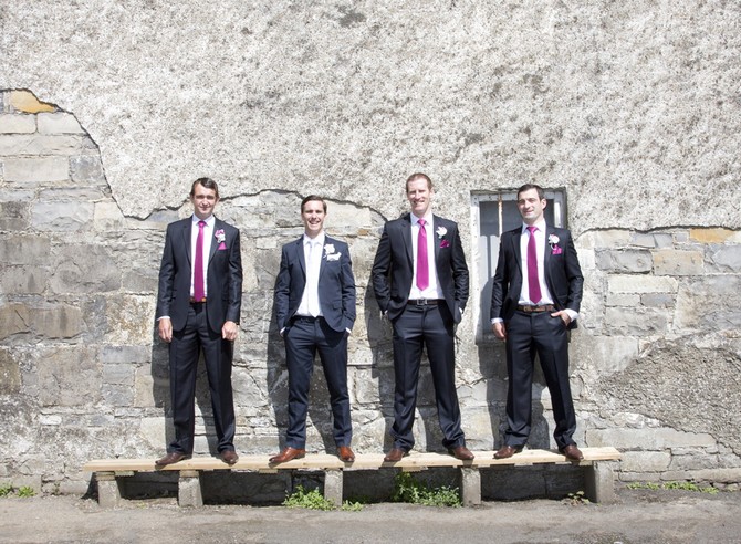 groomsmen purple